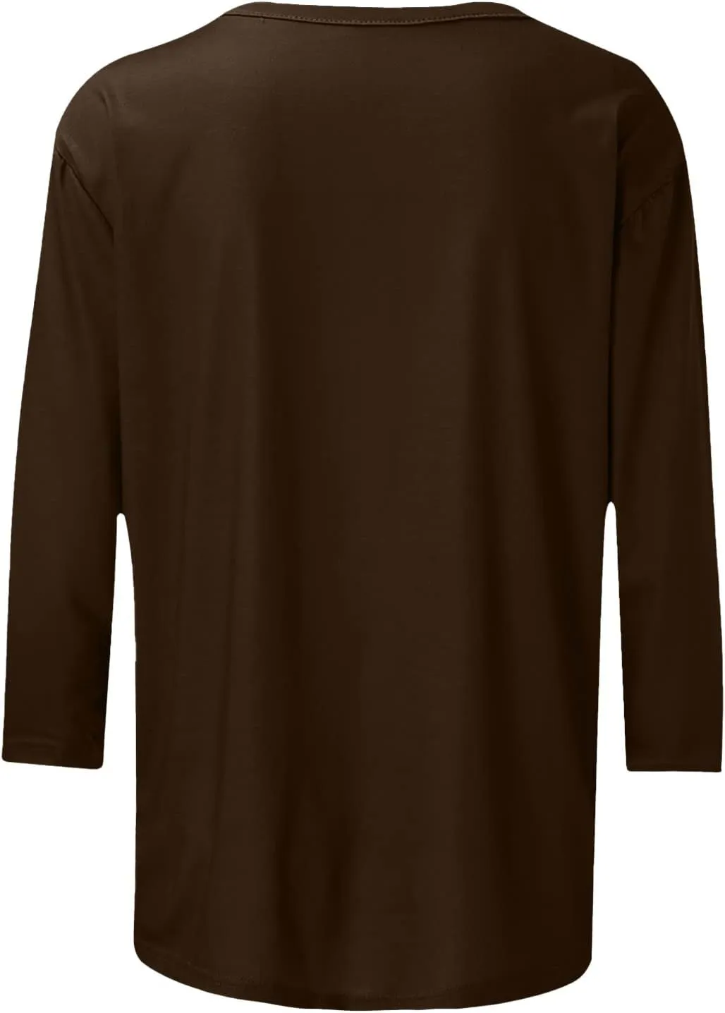 jovati Summer 3/4 Sleeve Tops For Women 2024 Crewneck Basic Blouses Casual Loose Fit Pullover Cute Going Out Shirts