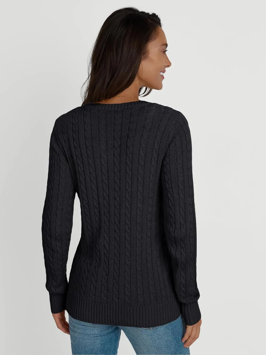 LILLUSORY Cardigan Sweaters for Women Cotton Cable Knit Sweater Jackets Lightweight 2025 Business Casual Outfits