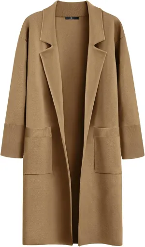 LILLUSORY Women's Long Dressy Cardigan Sweaters Fall Oversized Coatigan Jackets 2025 Knit Business Casual Winter Coats