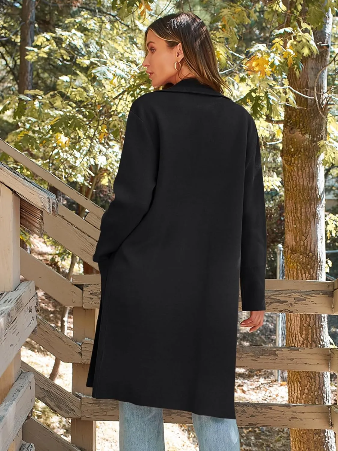 LILLUSORY Women's Long Dressy Cardigan Sweaters Fall Oversized Coatigan Jackets 2025 Knit Business Casual Winter Coats