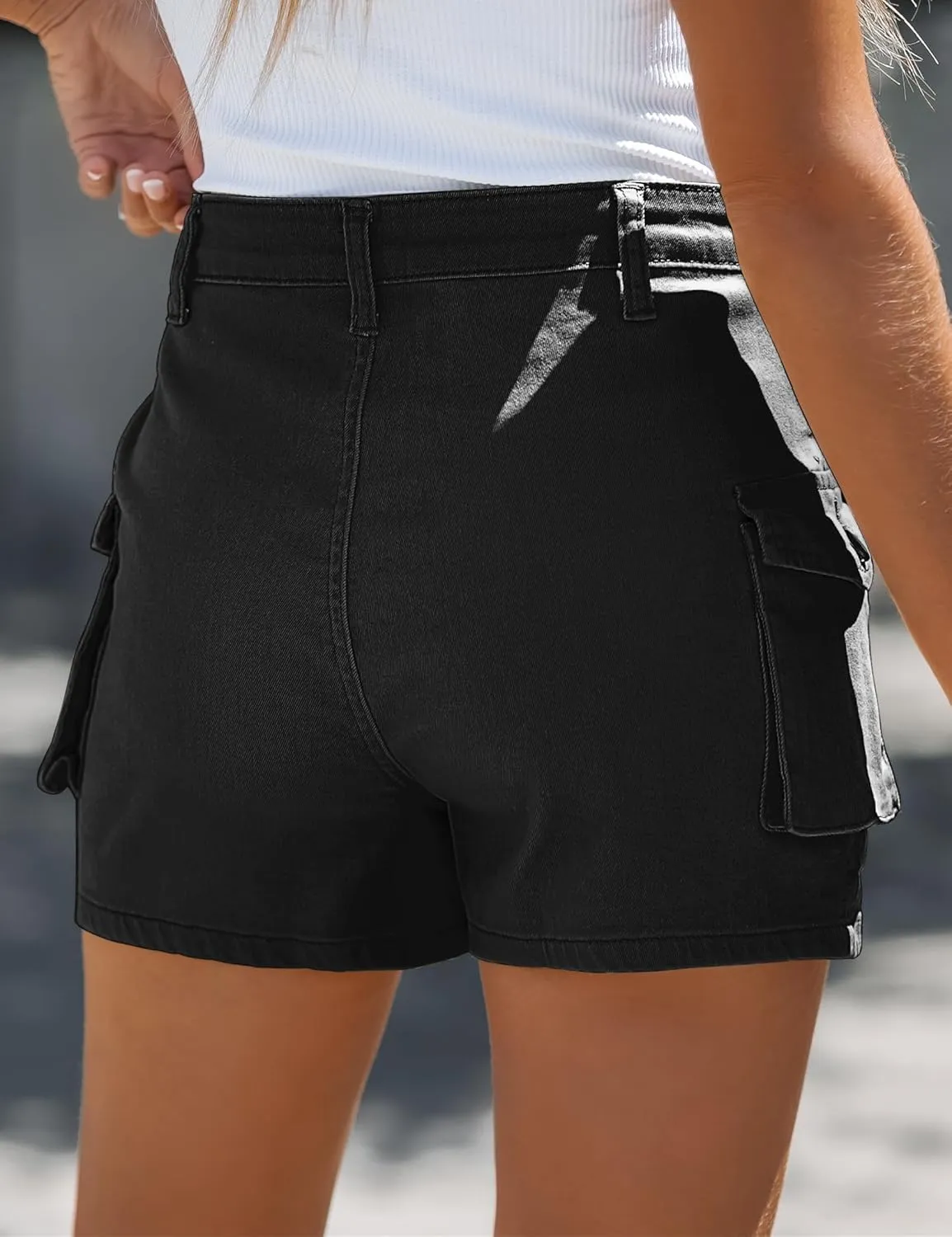 luvamia 2025 Cargo Shorts for Women Casual Summer Skorts Skirts High Waisted Mini Short Skort with Pockets Y2K