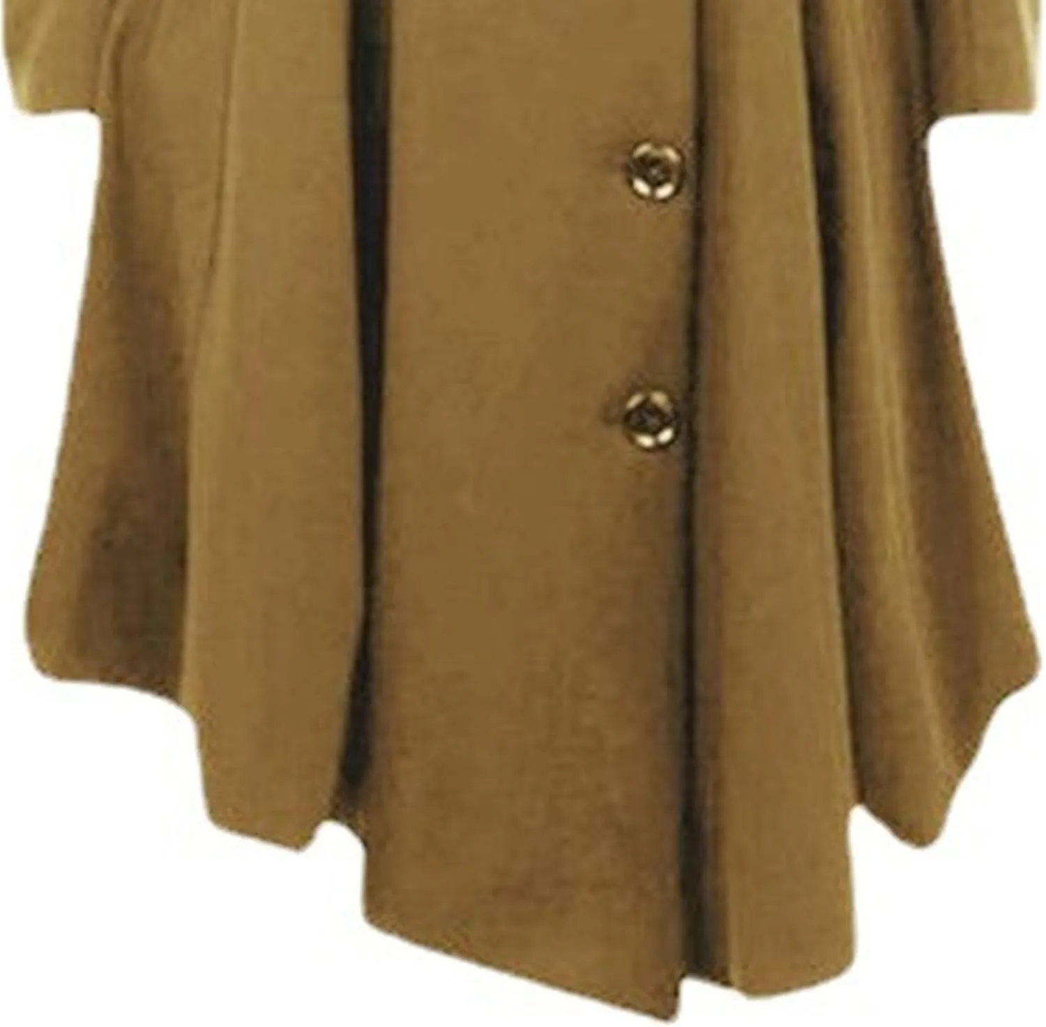 Maiyifu-GJ Womens Single Breasted Hooded Trench Coat Long Sleeve Wool Blend Dress Coats Fall Winter Mid Long Overcoat