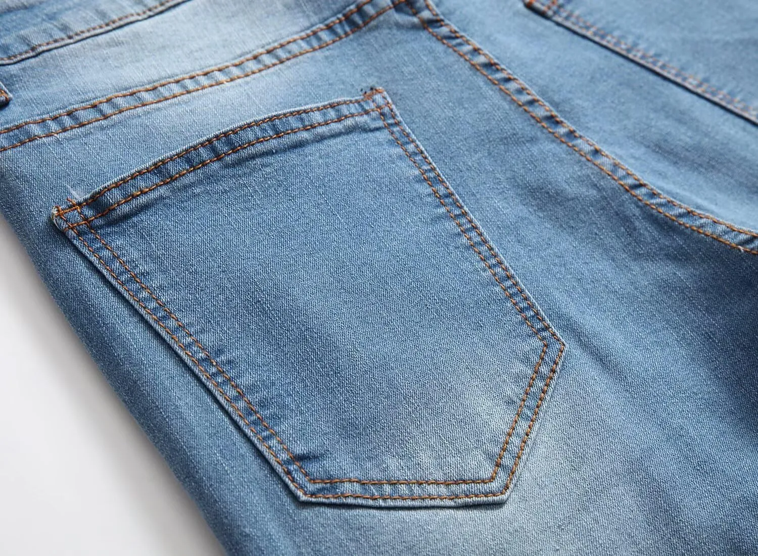 Men's Ripped Skinny Slim Fit Stretch Distressed Destroyed Jeans Denim Pants
