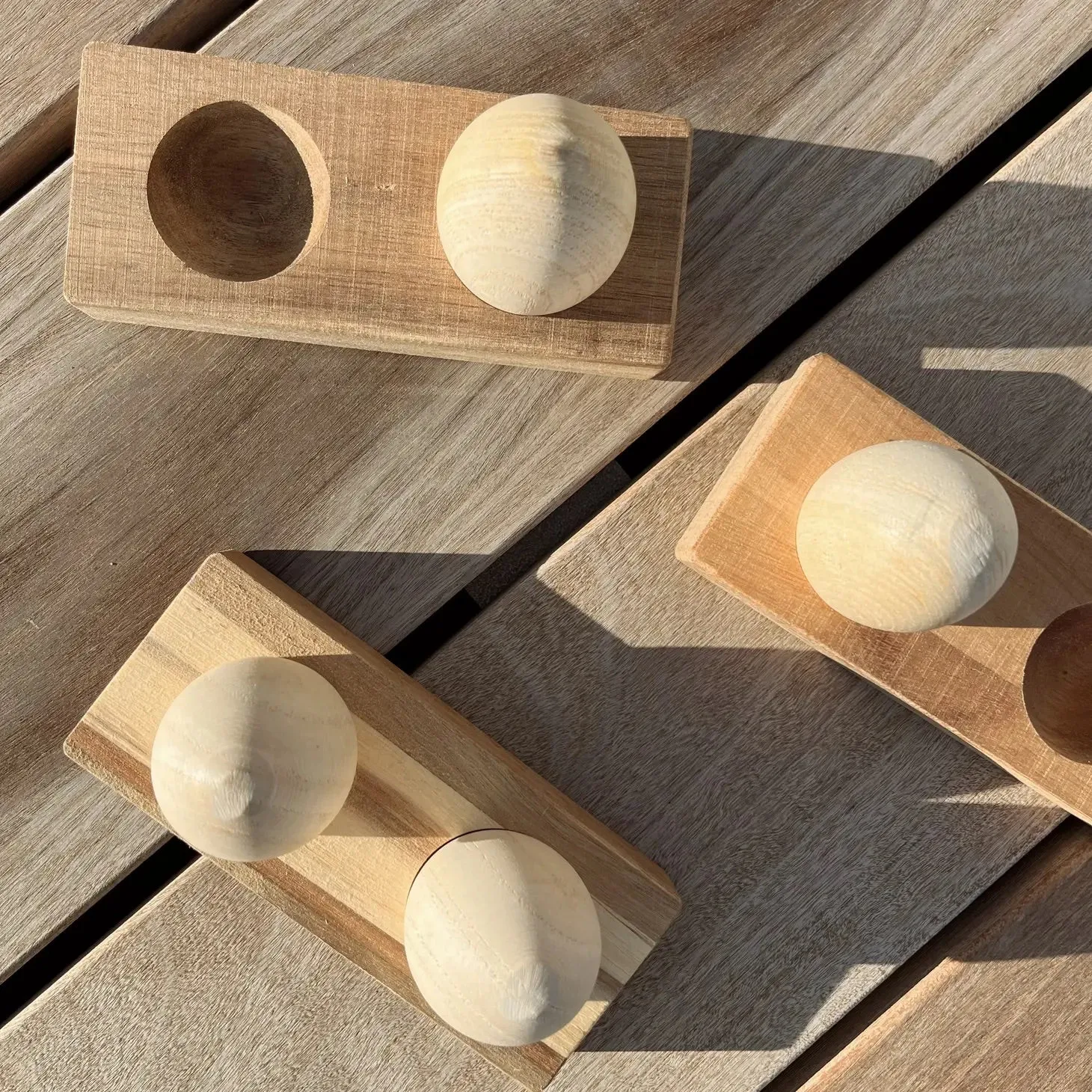 Mini Egg Shakers with Stand