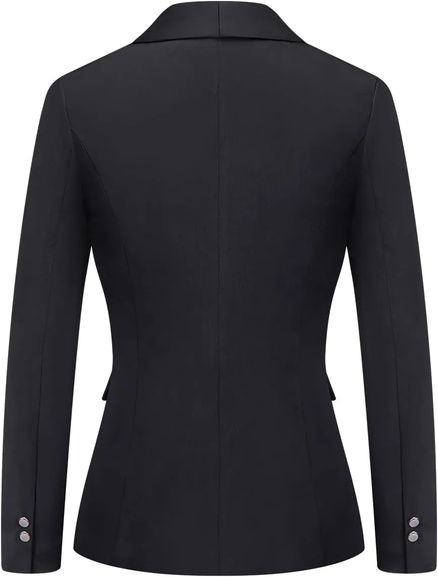 MODFUL Women's 2 Piece Business Suit Set One Button Solid Color Blazer Trouser Suit