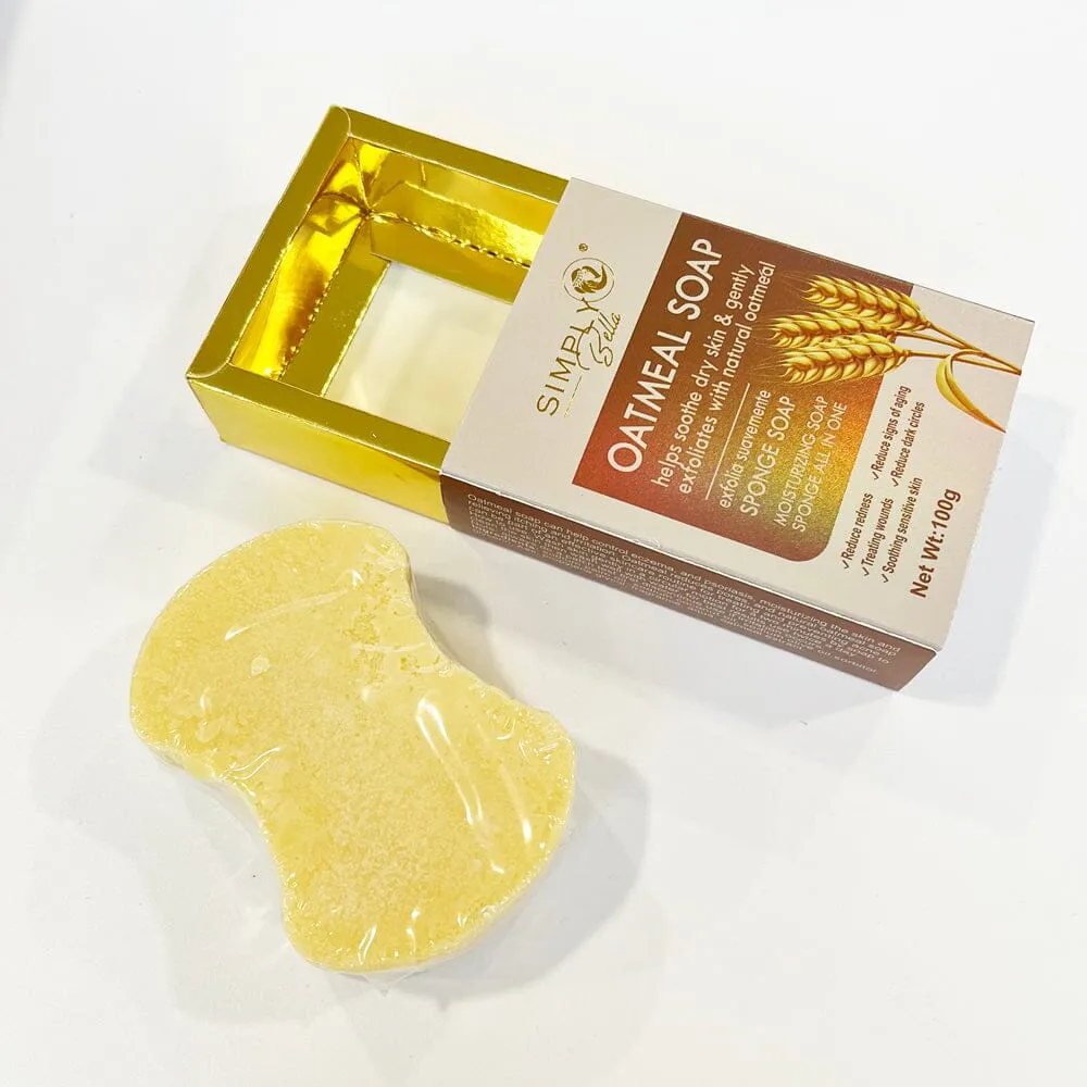Natural Oatmeal Soap With Sponge #22 (12 units)