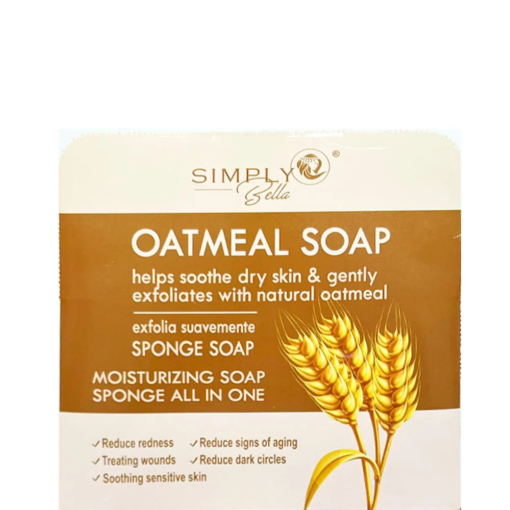 Natural Oatmeal Soap With Sponge #22 (12 units)