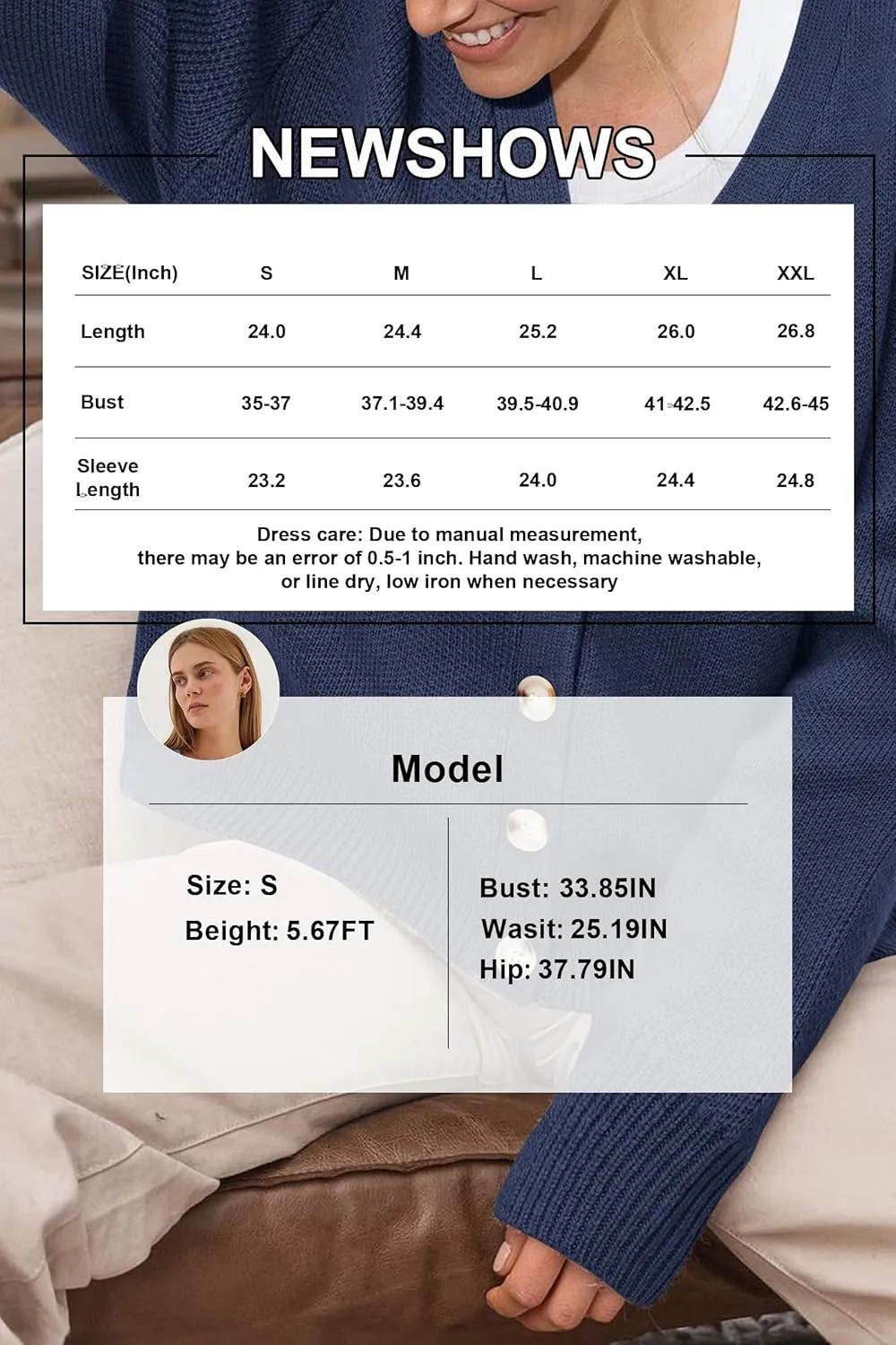 Newshows Womens Fall Fashion 2024 Wool Blended Cardigan Sweater Button Down Long Sleeve Knit Outerwear Coats