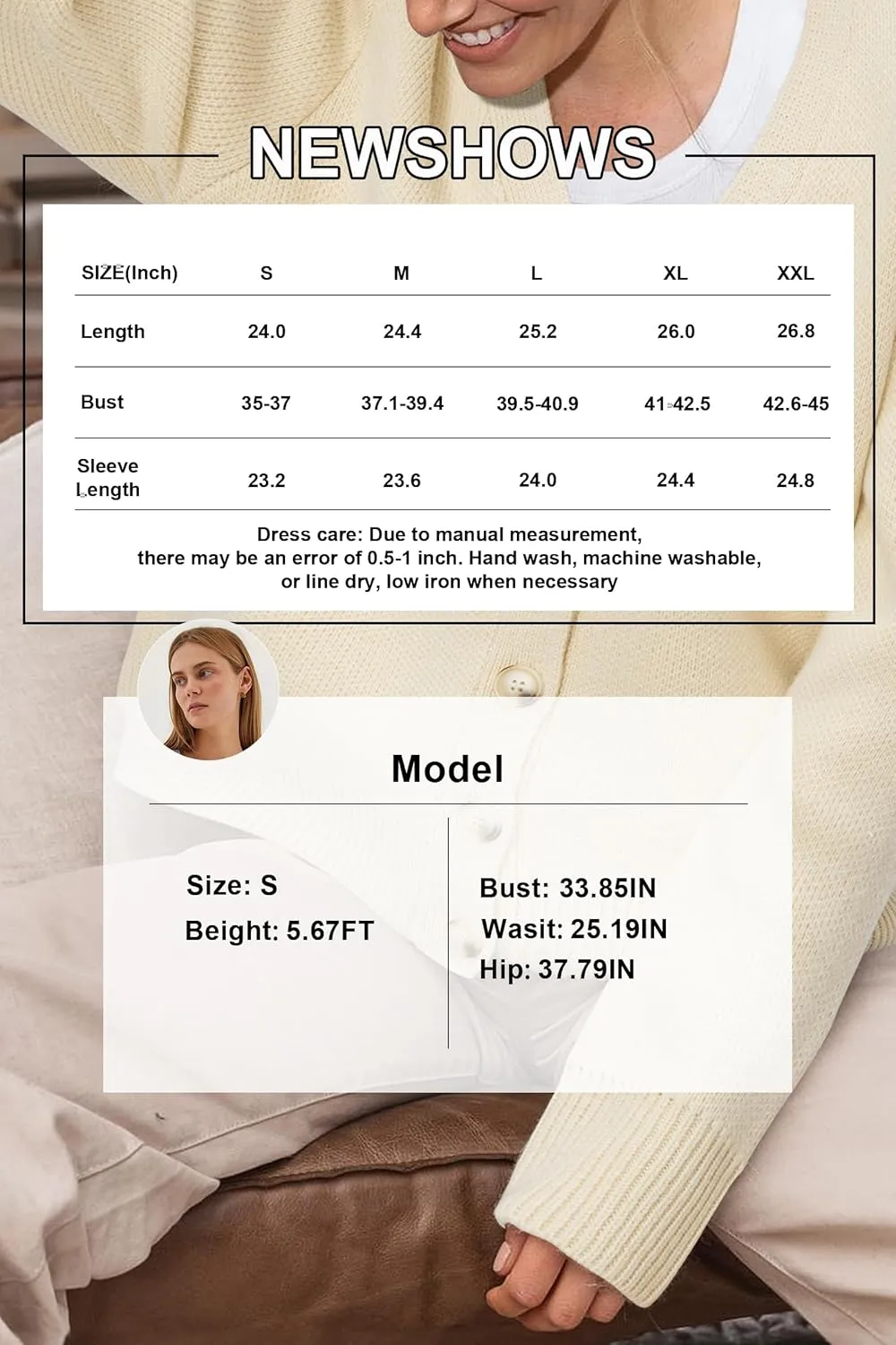 Newshows Womens Fall Fashion 2024 Wool Blended Cardigan Sweater Button Down Long Sleeve Knit Outerwear Coats