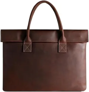 Nordic Men's Handbags Cowhide Computer Bags Business Briefcases Genuine Leather Men's Bags for Office Commute