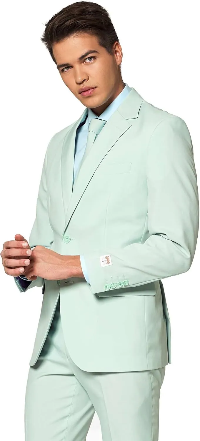 OppoSuits Solid Color Party Suits - Colorful Outfits for Prom, Weddings, Bachelor Parties - Comes With Blazer, Pants & Tie