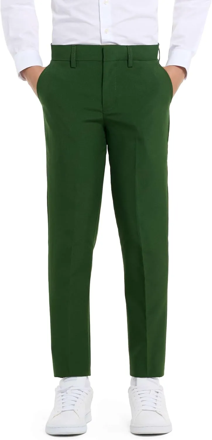 Opposuits Teen Boys Solid Color Party Suit - Prom and Wedding Party Outfit - Including Blazer, Pants and Tie