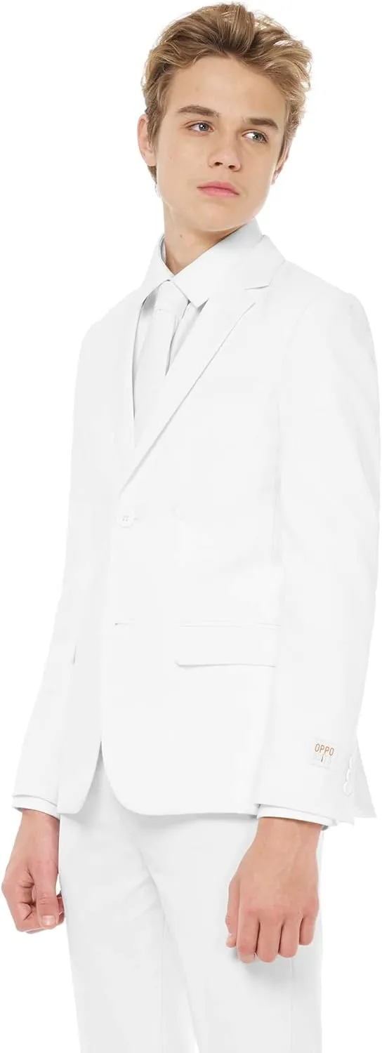 Opposuits Teen Boys Solid Color Party Suit - Prom and Wedding Party Outfit - Including Blazer, Pants and Tie