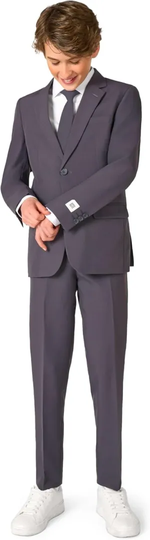 Opposuits Teen Boys Solid Color Party Suit - Prom and Wedding Party Outfit - Including Blazer, Pants and Tie