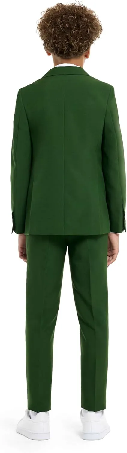 Opposuits Teen Boys Solid Color Party Suit - Prom and Wedding Party Outfit - Including Blazer, Pants and Tie