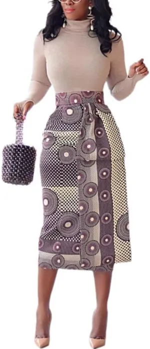 Pleated Skirt for Women Fashion Cartoon Print A-Line Skirt Vintage Skirts