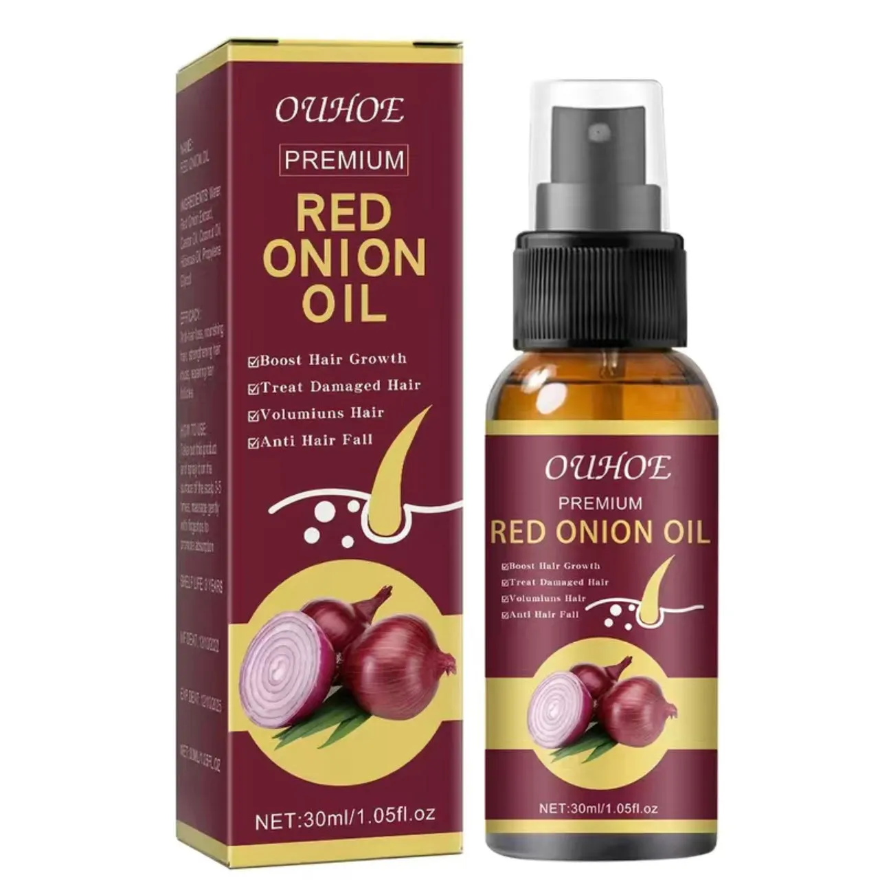 Premium Red Onion Rapid Hair Growth Oil- Cardi Bs Celebrity Hair Secret