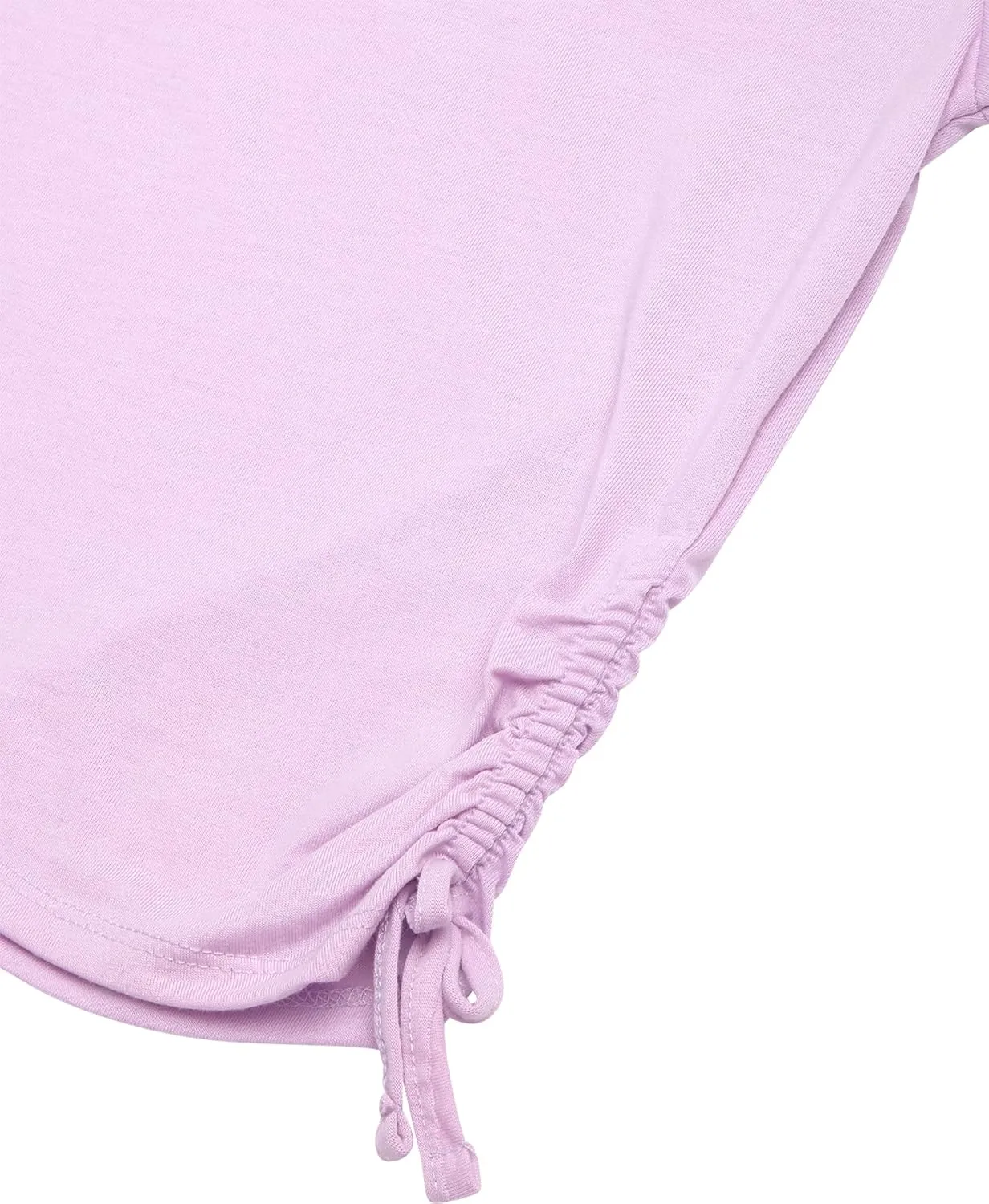 RBX Girls' Active Skirt Set - 2 Piece Ruffle Mesh Skort and Jersey Top with Cinched Side and Drawstrings (Sizes: 4-16)