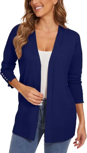 Spicy Sandia Women Cardigan Sweaters Lightweight Open Front Long Sleeve Sweater Coat Dressy Casual Trendy Professional