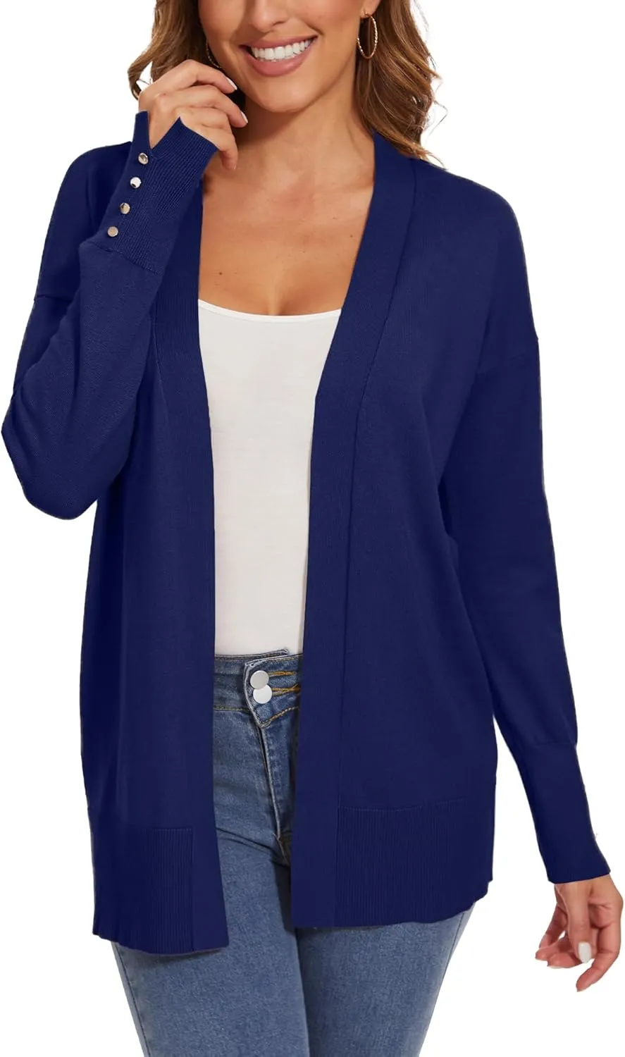 Spicy Sandia Women Cardigan Sweaters Lightweight Open Front Long Sleeve Sweater Coat Dressy Casual Trendy Professional