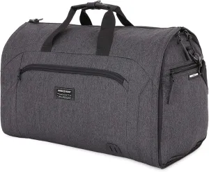 SwissGear Full-Sized Folding Garment, Heather Grey, Hanging Duffel Bag (23-Inch)