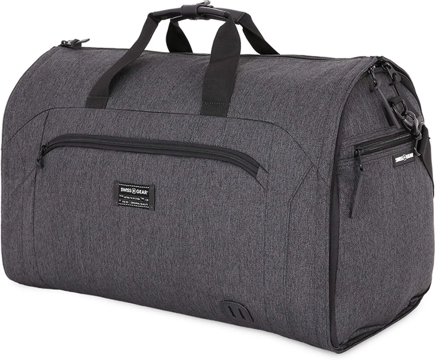 SwissGear Full-Sized Folding Garment, Heather Grey, Hanging Duffel Bag (23-Inch)
