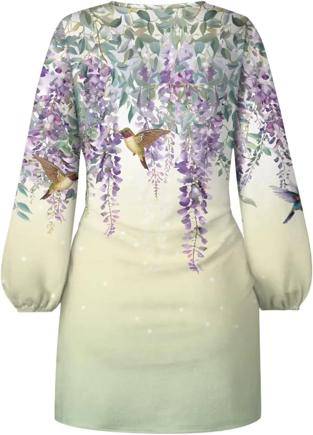 TODIYADDU Womens Dresses Trendy Cocktail Dresses for Wedding Guest Casual Fall Dresses Ladies Long Sleeve Tie Waist Dress