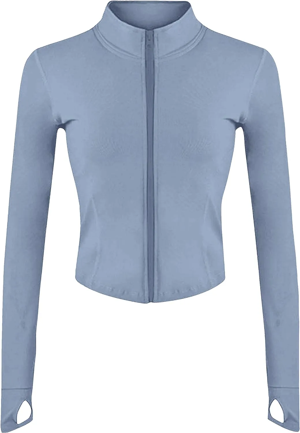 UANEO Workout Tops for Women Cropped Workout Jackets for Women Yoga Athletic Jacket