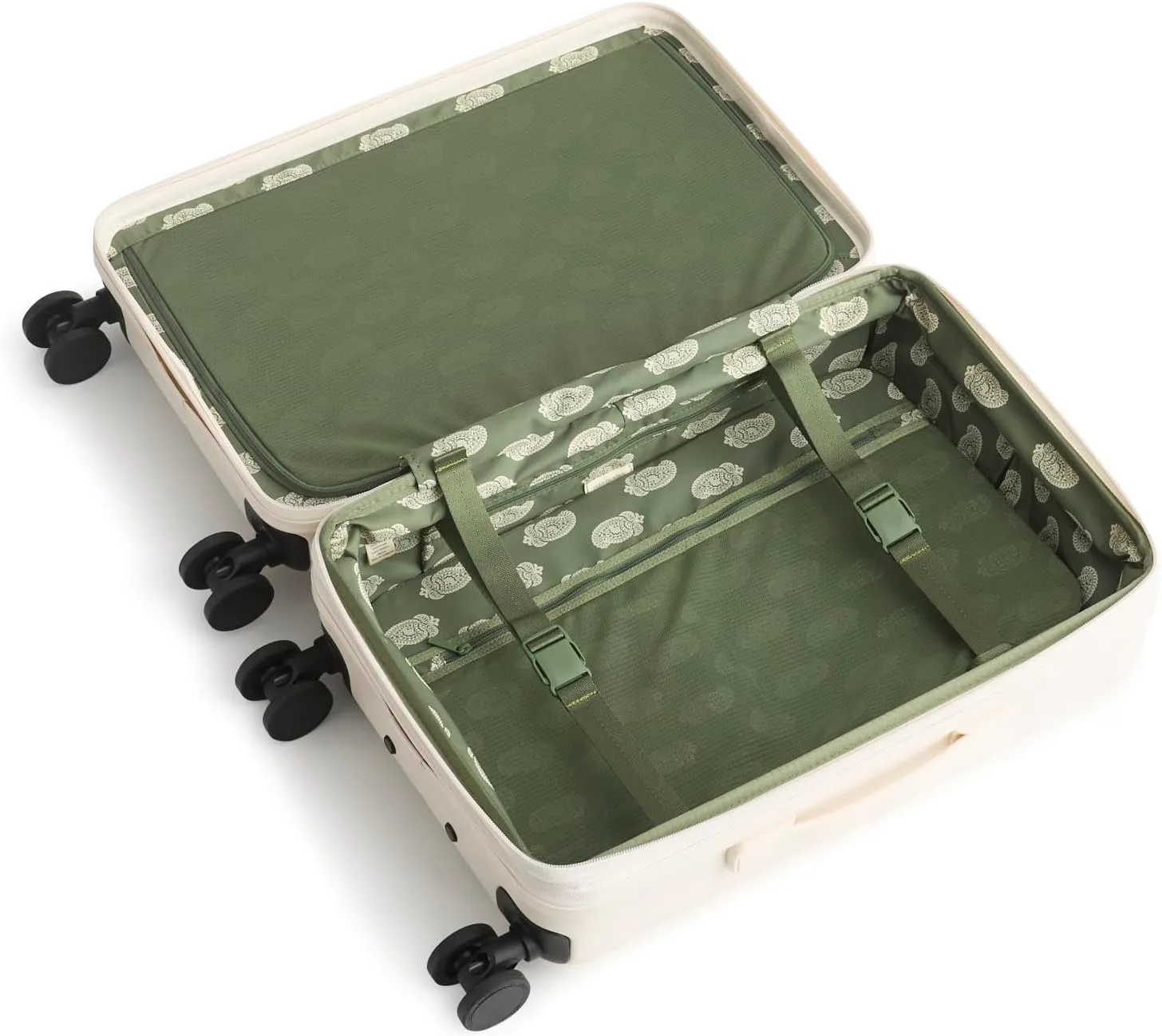 Vera Bradley Hardside 22 Inch Adair Spinner, Cottage Cream