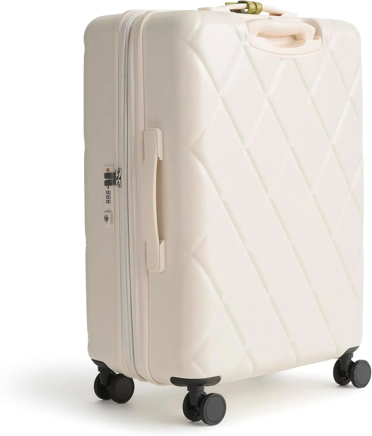Vera Bradley Hardside 26 Inch Adair Spinner, Cottage Cream