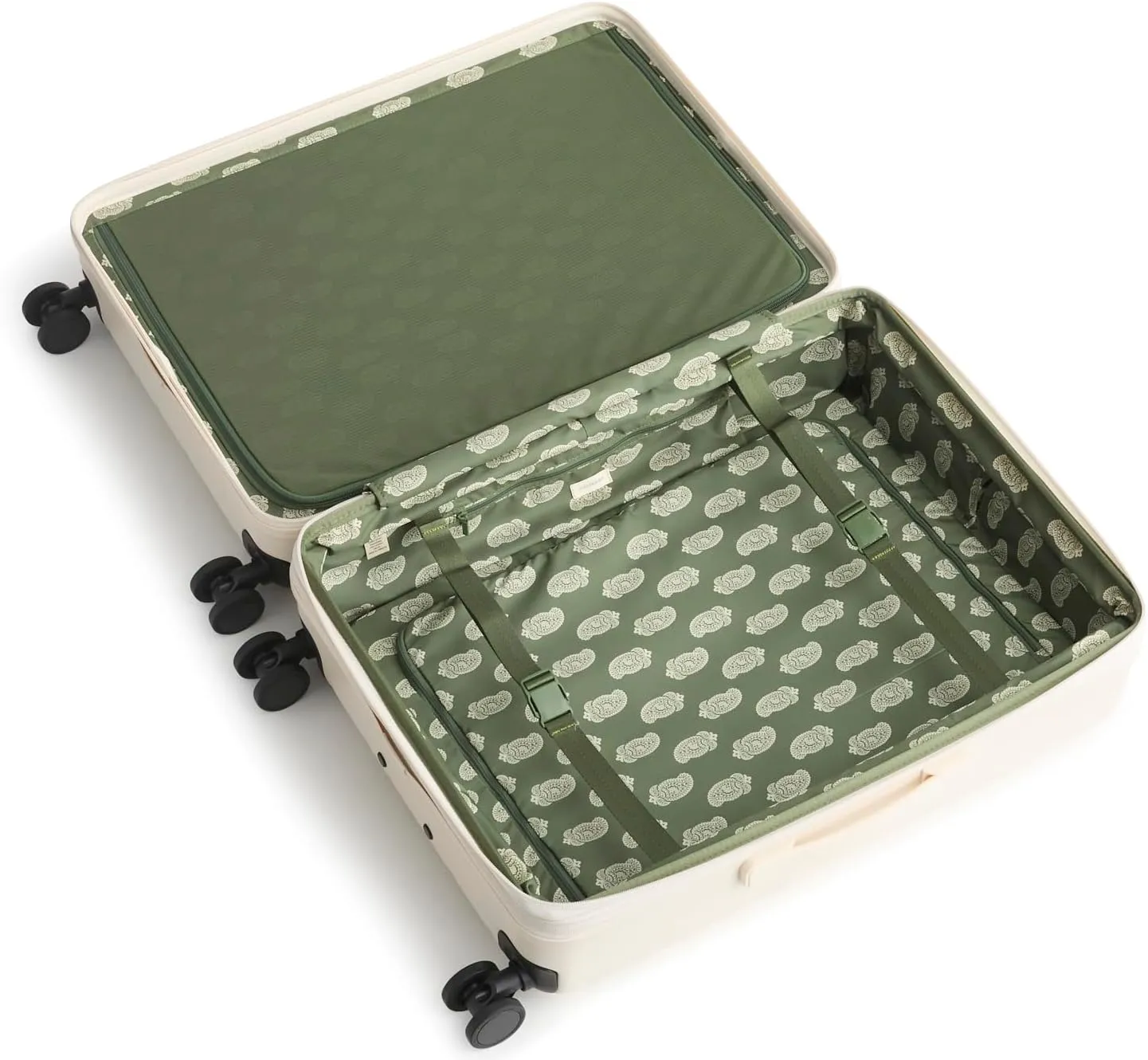Vera Bradley Hardside 26 Inch Adair Spinner, Cottage Cream