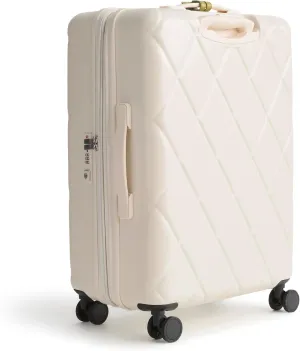 Vera Bradley Hardside 26 Inch Adair Spinner, Cottage Cream
