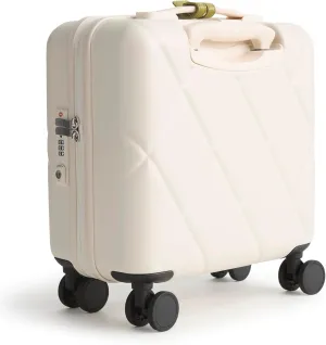 Vera Bradley Hardside Mini Adair Spinner, Cottage Cream