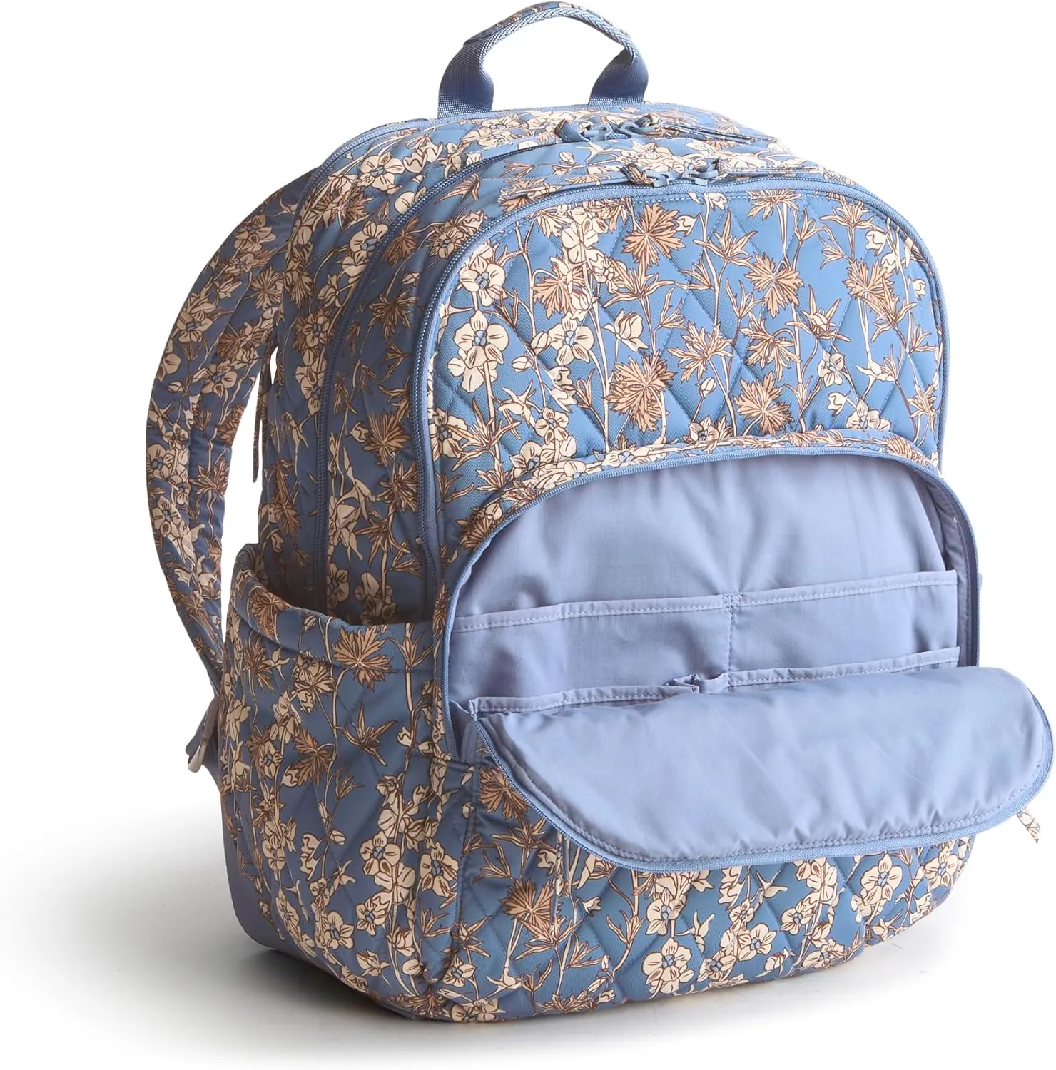 Vera Bradley Performance Twill Large Bancroft Backpack, Larkspur Delphinum