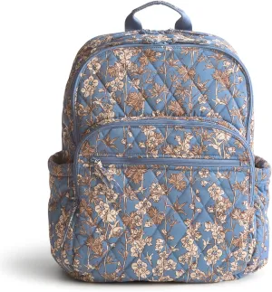 Vera Bradley Performance Twill Large Bancroft Backpack, Larkspur Delphinum