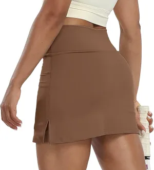 Women's High Waisted A-Line Skirt Mini Athletic Skater Skorts for Women Uniform Skorts with Shorts Pockets