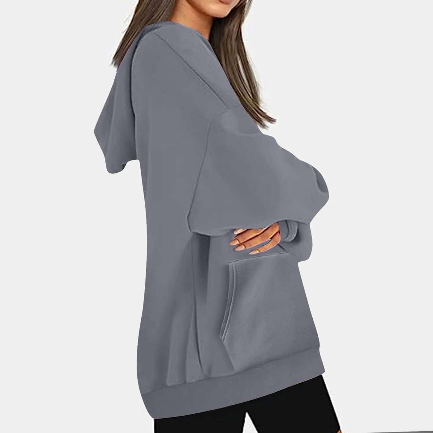 Womens Oversized Hoodies Fleece Sweatshirts Casual Long Sleeve Loose Sweaters Pullover Tops Fall Outfits