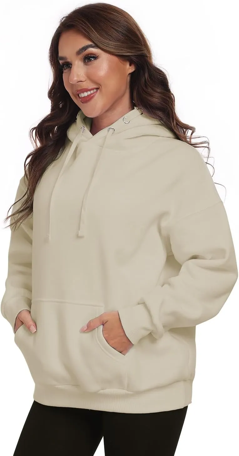 Womens Oversized Hoodies Fleece Sweatshirts Long Sleeve Casual Winter Clothes outfits Fall Pullover Sweaters