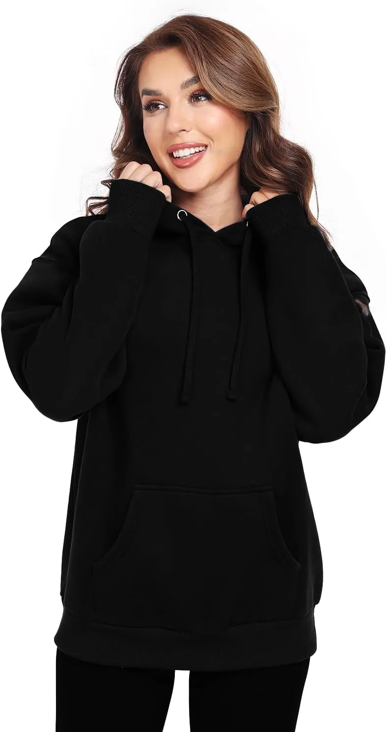 Womens Oversized Hoodies Fleece Sweatshirts Long Sleeve Casual Winter Clothes outfits Fall Pullover Sweaters