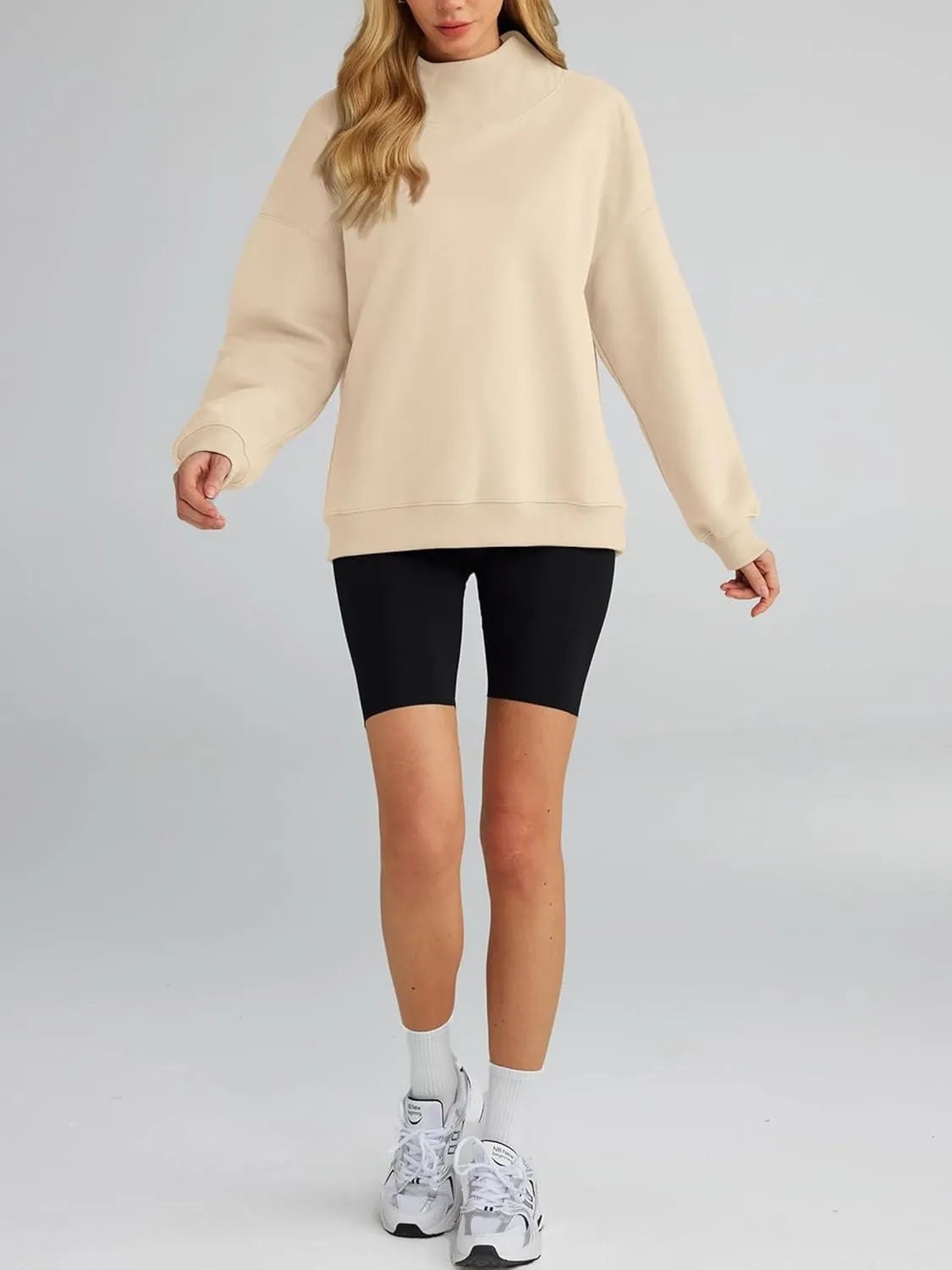 Womens Oversized Sweatshirts Turtleneck Pullover Long Sleeve Hoodies Tops - Fall Outfits 2024 Clothes