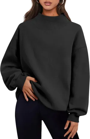 Womens Oversized Sweatshirts Turtleneck Pullover Long Sleeve Hoodies Tops - Fall Outfits 2024 Clothes