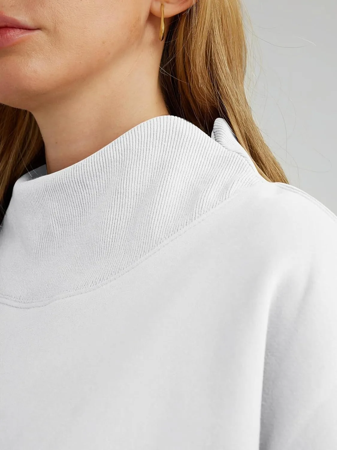 Womens Oversized Sweatshirts Turtleneck Pullover Long Sleeve Hoodies Tops - Fall Outfits 2024 Clothes