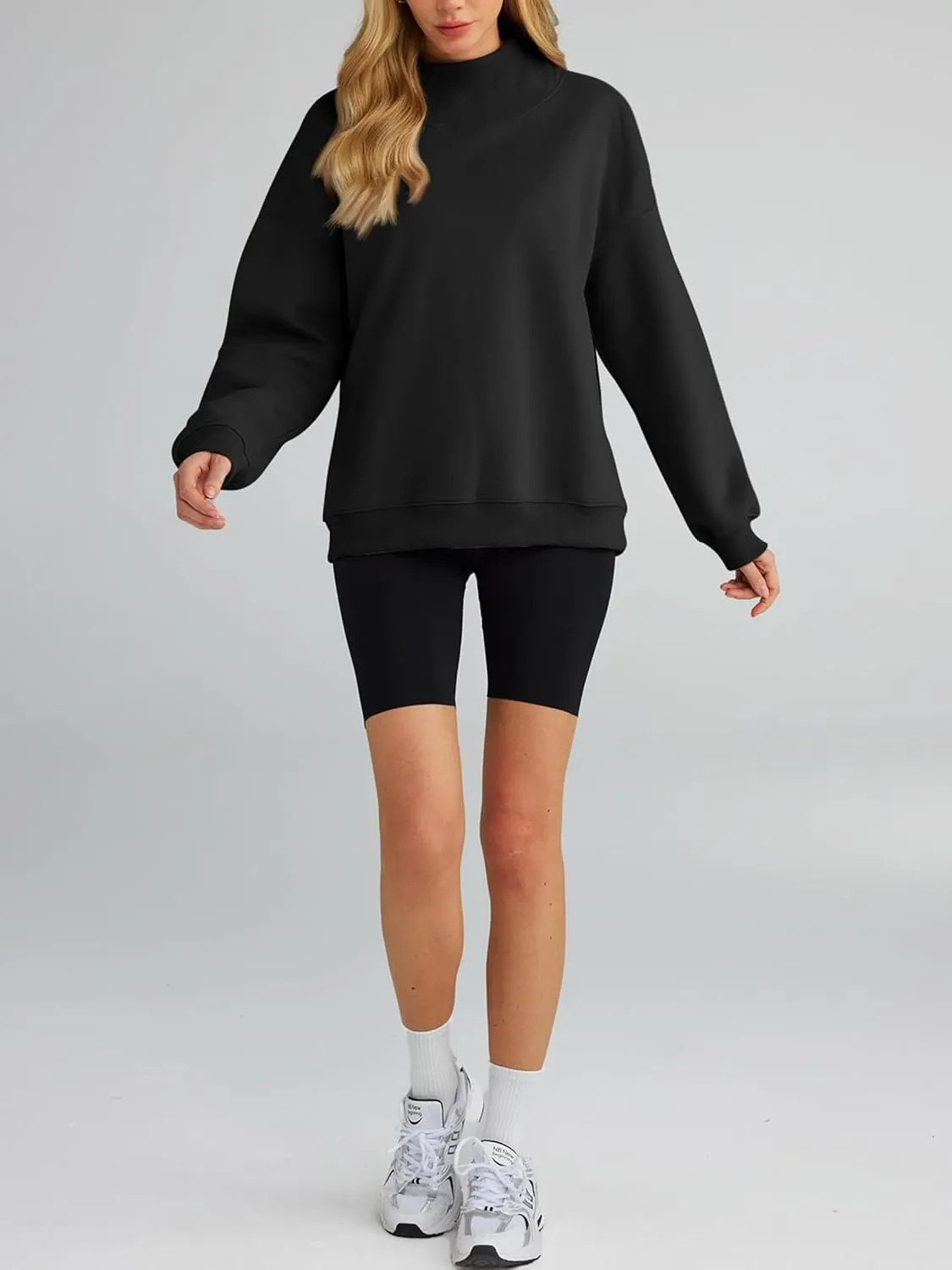 Womens Oversized Sweatshirts Turtleneck Pullover Long Sleeve Hoodies Tops - Fall Outfits 2024 Clothes