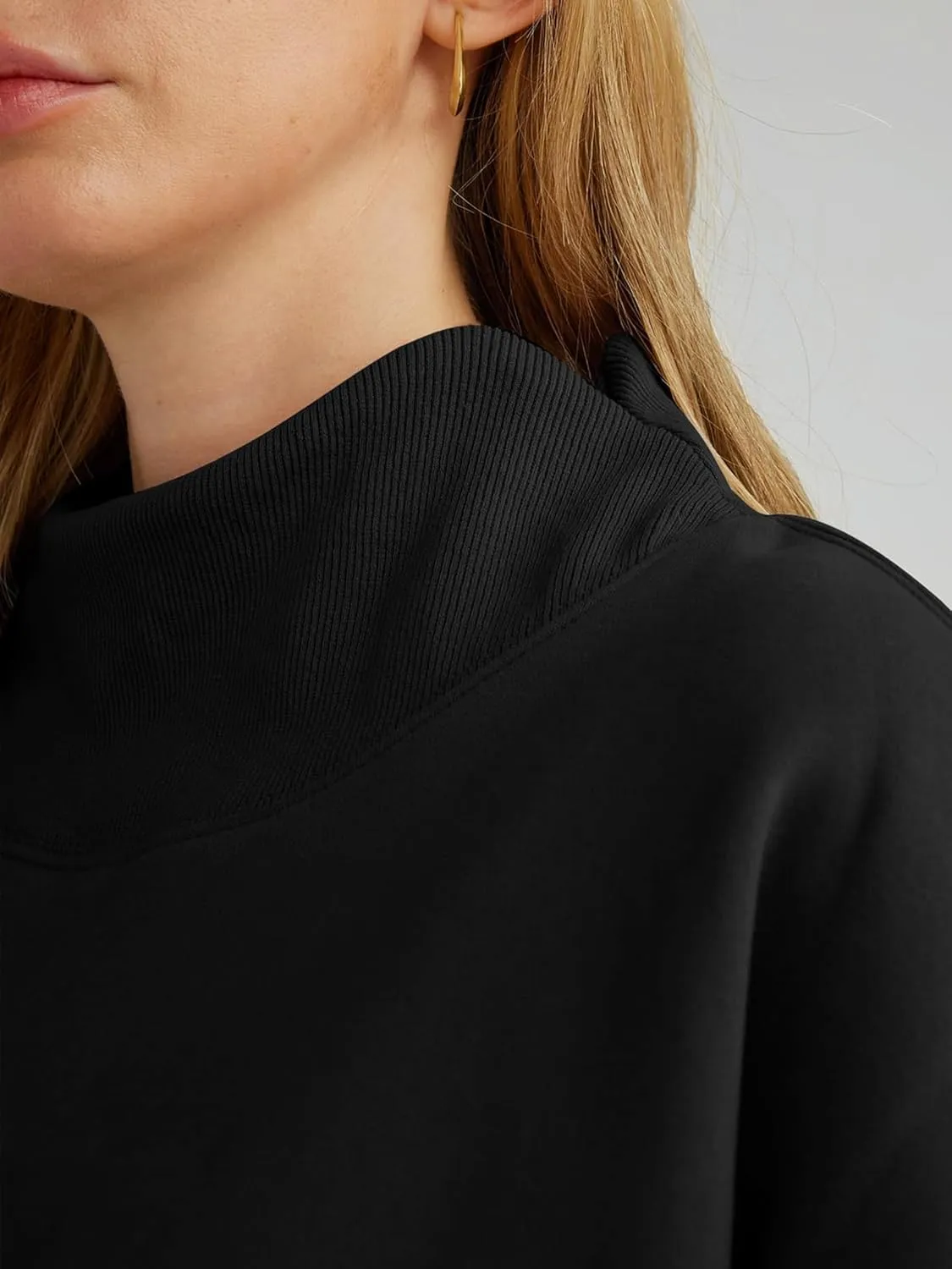 Womens Oversized Sweatshirts Turtleneck Pullover Long Sleeve Hoodies Tops - Fall Outfits 2024 Clothes
