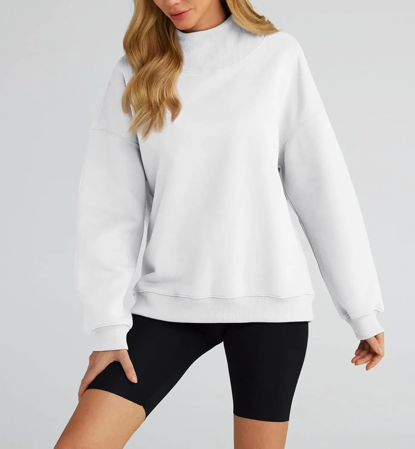 Womens Oversized Sweatshirts Turtleneck Pullover Long Sleeve Hoodies Tops - Fall Outfits 2024 Clothes