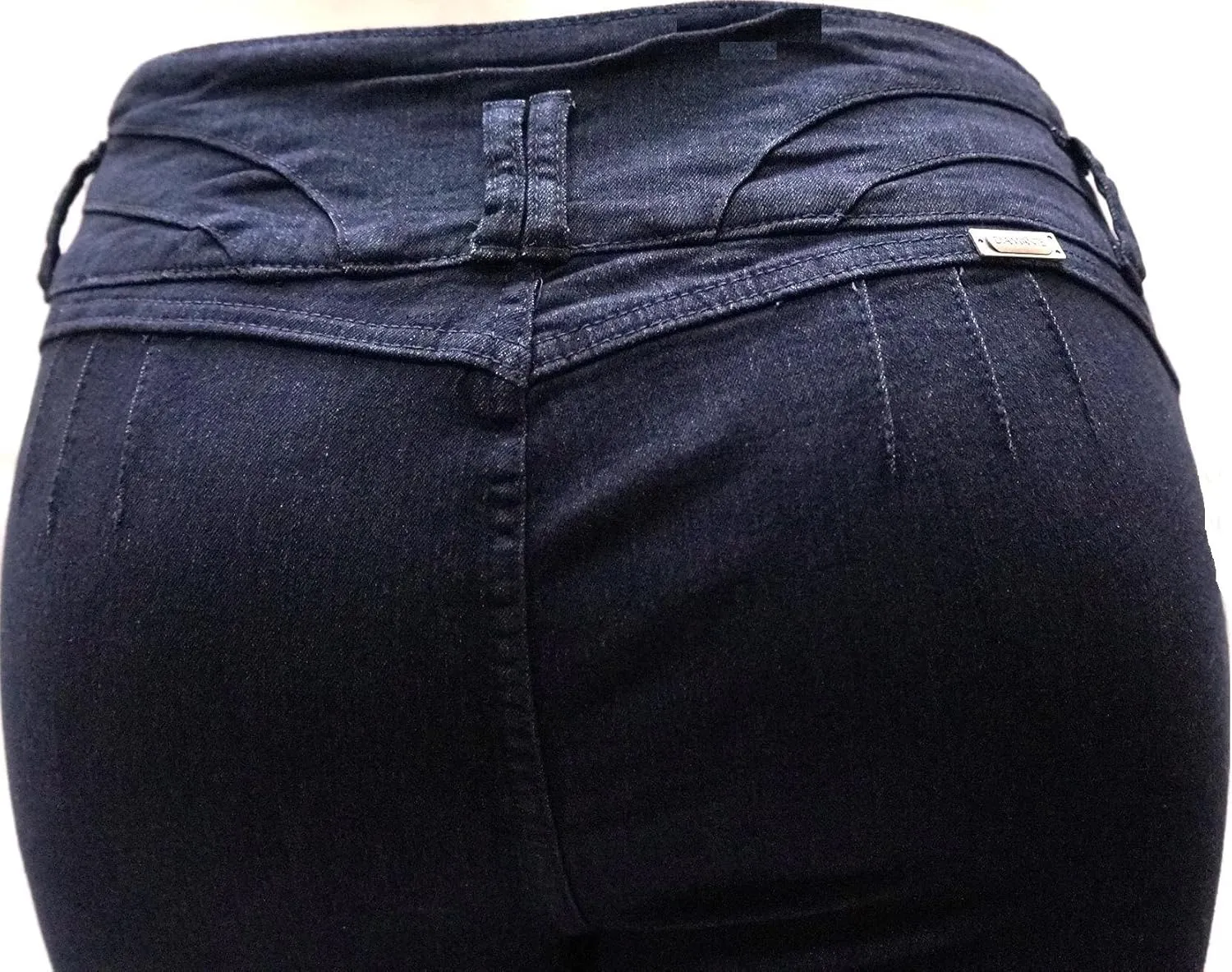 Women's Plus Size Stretch Premium Black Denim Jeans Capri HIGH Waist