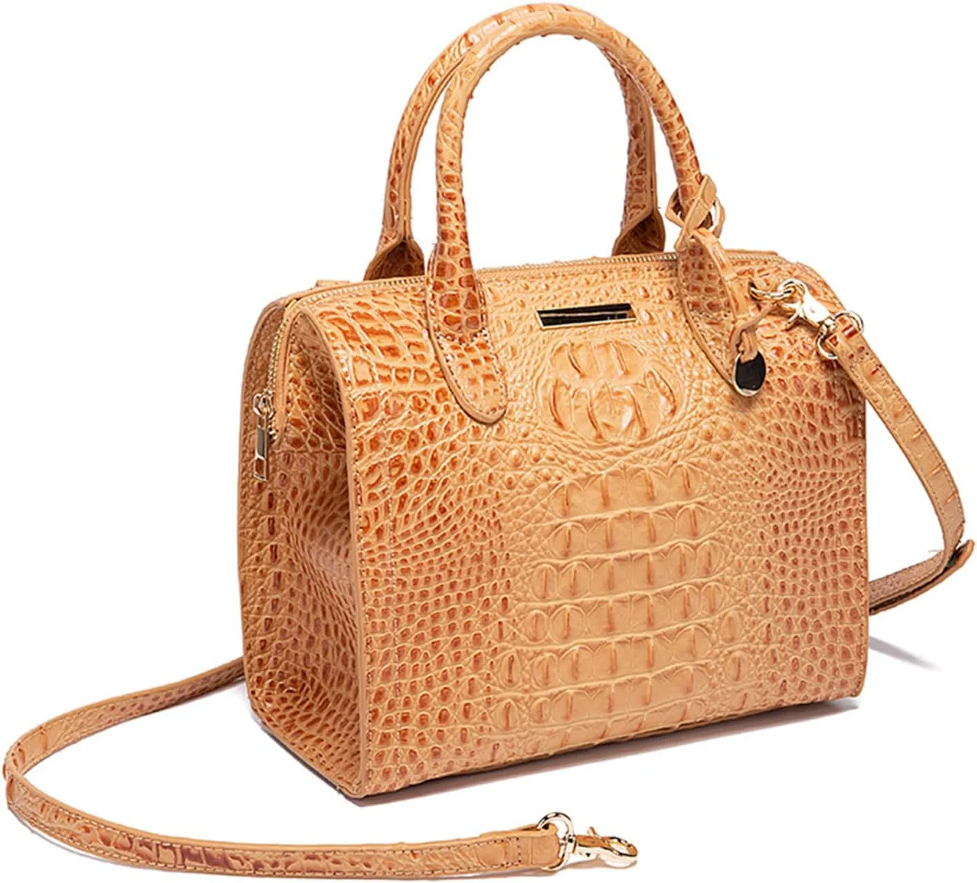 Women's PU Leather Top Handle Tote Bag Fashion Crocodile Print Handbag Satchel Ladies Retro Work Travel Crossbody Bagsbag1279OWOISS