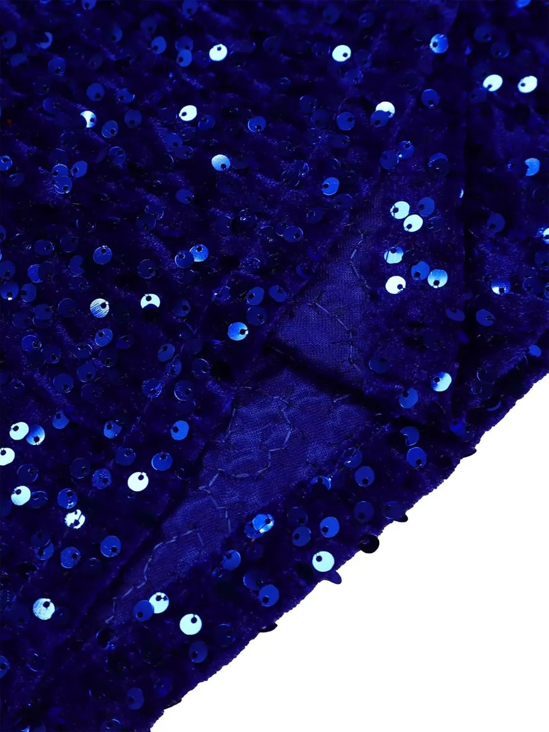 Women's Sequin Plus Size Midi Dress Long Sleeve Scoop Neck Pleated A Line Cocktail Party Dresses
