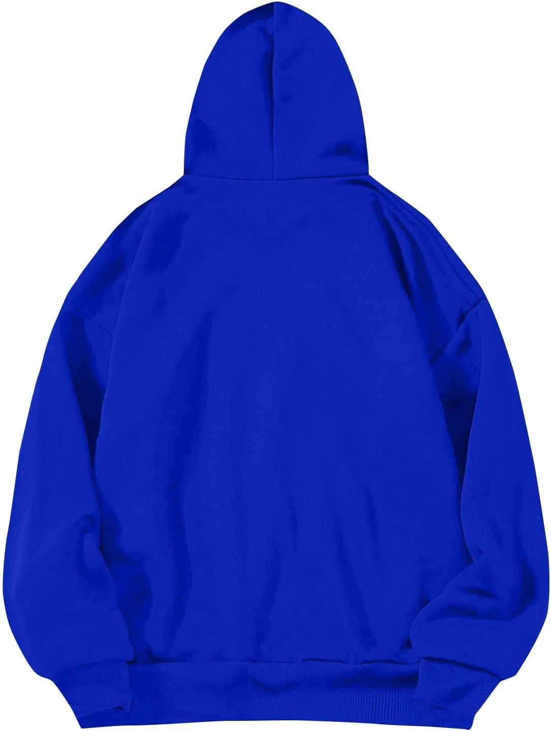 Women'S Solid Color Sweatshirt Long Sleeve Fleece Pullover Hooded Fashion Sweater With Pockets