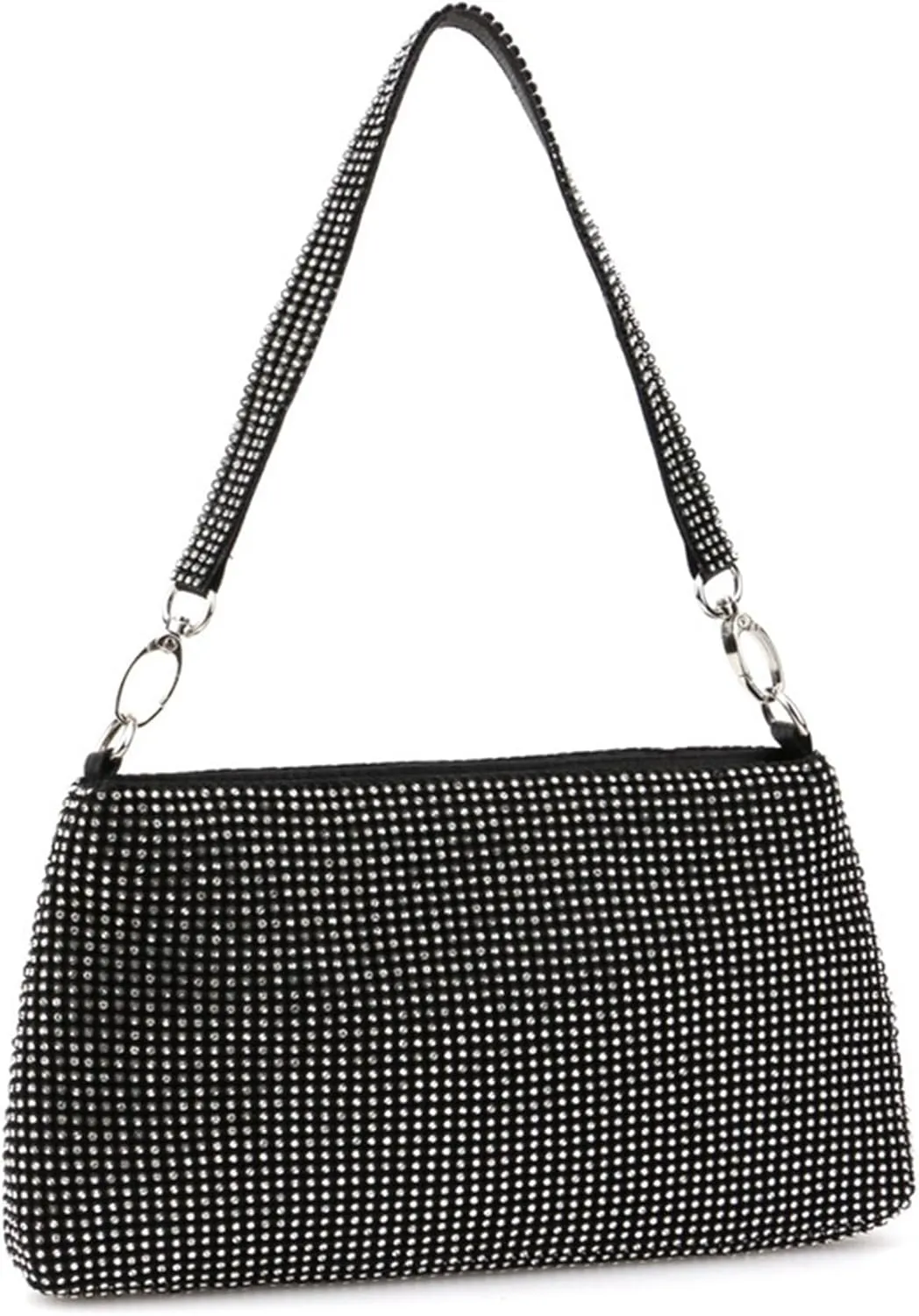 Women's Sparkling Evening Bag Rhinestone Shoulder Bag Party Wedding Handbag and Purse Glitter Clutch Underarm Bagbag2459OWOISS